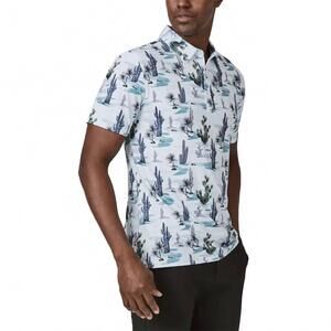 NEW 7DIAMONDS mesa golf polo shirt in seafoam